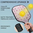 thumbnail image 4 of Pickleball Paddles Set,Pioneer Flower Floral Print Pattern Fiberglass Surface Pickleball Racket Set with 2 Indoor Outdoor Pickleball Balls and Pickleball Bag,Pickle-ball Equipment, 4 of 6