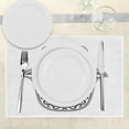 thumbnail image 3 of Ambesonne Evil Eye Place Mats Set of 4, Lotus, Standard Size, Black and White, 3 of 6