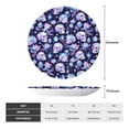 thumbnail image 2 of Bingfone Skull crystal flower Print Bone China Dinner Decorative Plates,Handmade Ceramic Dinner Plate with Stand for Home Club-7in, 2 of 6