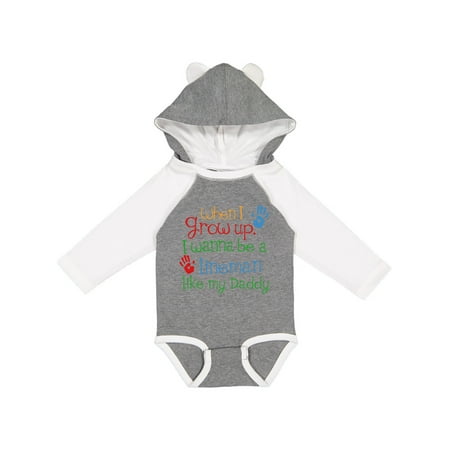 

Inktastic Lineman Like Daddy Gift Baby Boy or Baby Girl Long Sleeve Bodysuit