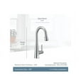 thumbnail image 4 of Moen 7664BL Sleek Single Handle Pull Down Bar Faucet - Matte Black, 4 of 7