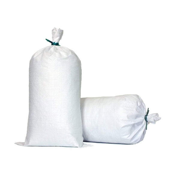 Sacos de arena TerraRight de polipropileno tejido blanco extra duradero