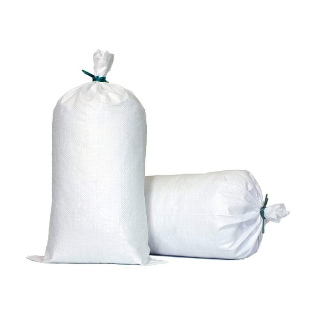 Sacos de arena TerraRight de polipropileno tejido blanco extra duradero