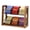 OGB-132, variant on Carousel Tea Bag Organizer for Counter Removable Tea Baskets | Tea Bag Holder with Acacia Wood Station,Tea Sugar Packet Organizers Storage for Cabinet, Countertop