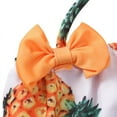 thumbnail image 3 of Uccdo 3Pcs Baby Girls Floral Print Swimsuit Toddler Halter Bikini Trunks Beach Hat Set 0-3Y, 3 of 7