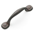 thumbnail image 4 of Hickory Hardware P3001-RI-10B 3 in. Refined Rustic Center to Center Pull, Rustic Iron - Pack of 10, 4 of 7