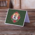 thumbnail image 2 of Cane Corso Poinsetta Wreath Greeting Cards and Envelopes Pack of 8, 2 of 2
