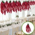 thumbnail image 2 of JilgTeok 3 Packs Artificial Wisteria Hanging Flowers Orchid Ceiling Flower Vines Strings Wedding Decorative Flowers Suitable for Wedding Home Office Arch Party Decoration 83cm, 2 of 7