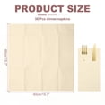 thumbnail image 2 of 50 Pcs Servilletas Desechables con Sensación de Lino y Bolsillos para Cubiertos Incorporados, Servilletas de Papel para Cuchillo y Tenedor Beige, 2 of 6