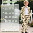thumbnail image 7 of Xoenoiee Schnauzer Paw Print Boys Suits Set 2 Pieces Slim Fit Suit Formal Kids Suit Toddlers Teen Youth Tuxedos Suit, 5-6 Years, 7 of 7