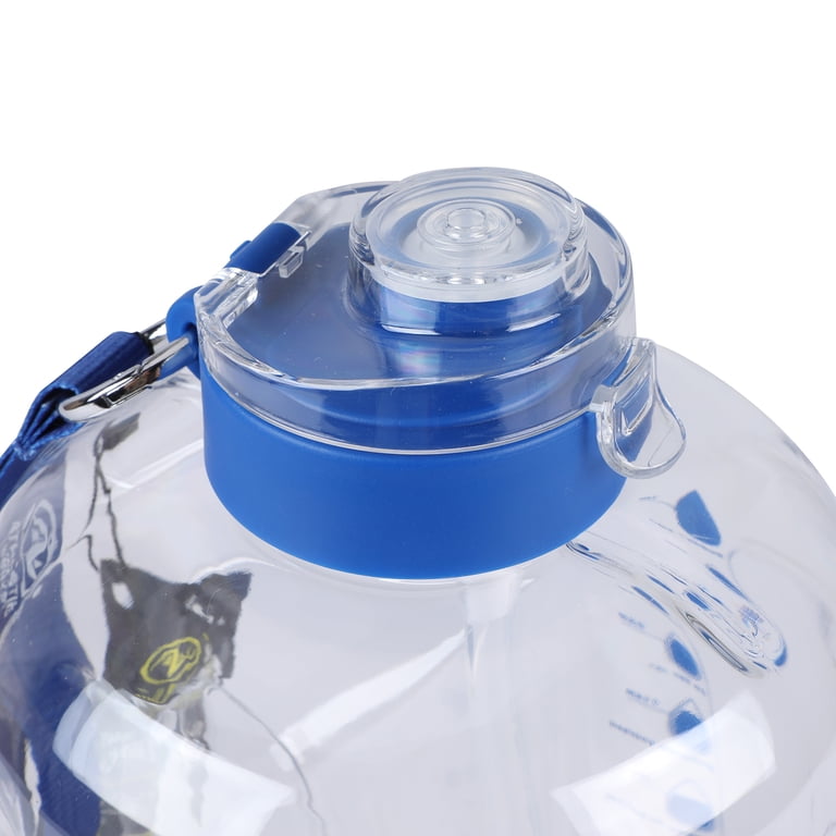 Athletic Works 128 oz Water Jug with Dual Lid, Blue Accent, Tritan