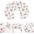 thumbnail image 3 of MesaSe 2 Pack Stretchy Nursing Pillow Covers- Nursing Pillow Slipcovers for Breastfeeding Moms,Ultra Soft Snug Fits On Infant Nursing Pillow for Baby Girls Boys- Lt Pink & Floral, 3 of 5