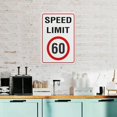 thumbnail image 6 of Speed Limit 60Km Sign For Business 8"X12" Rust Free Aluminum Uv Printed,4 Pre-Drilled Holes.Durable/Weatherproof, 6 of 6