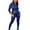 Blue, variant on MIUOWANP Two piece Sets for Women Women's Fashion Hooded Long Sleeve Slim Zipper Sports Casual Suit