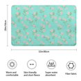 thumbnail image 3 of Pioneer Flower Floral Print Pattern Bathroom Rugs Mat, Non Slip Microfiber Bathroom Rug with Rubber Backing, Soft Mats for Bathroom Floor Tub Shower, 20"x32", 3 of 5