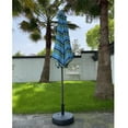thumbnail image 6 of 9FT Outdoor Patio Market Table Umbrella with Push Button Tilt /Crank/6 Ribs for Backyard Beach Pool Lawn and Garden, Blue Stripes, 6 of 7