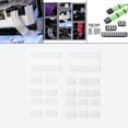 thumbnail image 4 of Peine de cables,administrador de cables clips de abrazadera para computadora cables de alimentación,peine organizador de administración de cables Peine de cables de 3,0 mm, Paquete de, 4 of 8