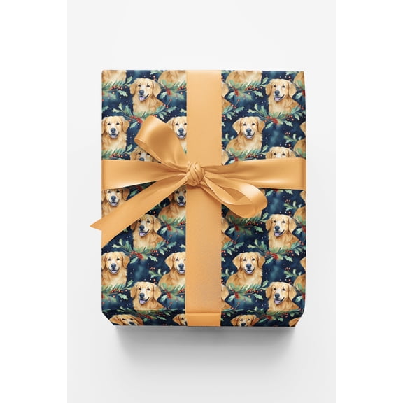 London Penny Premium Wrapping Paper - Chilly Golden
