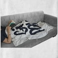 thumbnail image 6 of Feminist Soft Flannel Fleece Throw Blanket, Girl Power Inscription Hand-Written Calligraphy Style with Grungy Letters, Cozy Plush for Indoor and Outdoor Use, 50" x 70", White Dark Blue, by Ambesonne, 6 of 6