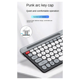 thumbnail image 5 of Teclado y ratón inalámbricos Bluetooth con teclas redondas, aptos para tabletas y portátiles, color blanco, 5 of 8