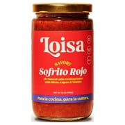 Loisa Sofrito Rojo Cooking Sauce, Non-GMO, No-MSG, No Preservatives, No Artificial Coloring, No Artificial Flavors, Vegan, Pure Latin Flavor, 12 oz, Pack of 1