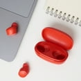 thumbnail image 3 of onn. Wireless In-Ear Bluetooth Earphones with Charging Case, Orange Rage, 3 of 7