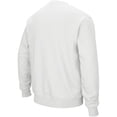 thumbnail image 2 of Men's Colosseum White Michigan State Spartans Arch & Logo Crew Neck Sweatshirt, 2 of 4