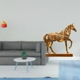 thumbnail image 2 of Escultura de escritorio,Estatua de la Cuenca del Tesoro,regalo de cumpleaños de Feng Shui,Adorno artesanal de mesa para decoración del hogar,Estatuas de caballos,Estatuas de caballos Figura, 2 of 8