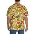thumbnail image 3 of Sikiie Fruits And Vegetables Men's Wrinkle Free Untucked Cuban Shirt Business Casual Button Down Shirts Short Sleeve ShirtXX-Large, 3 of 5