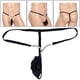 thumbnail image 3 of Hombres cómodos s Ropa interior Bragas de cintura baja Bolsa Negro Hugo tanga para hombre, 3 of 7