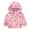 Jacket106-Light Pink, variant on Young Girls Long Sleeve Light Hooded Jacket Vibrant Heart Print Soft Outer Tops for Daily Trips,Sizes 7-8 Years