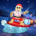 thumbnail image 6 of 5.6FT Christmas Inflatables Surfing Santa Claus Outdoor Hawaiian Decorations, Christmas Blow Up Yard Decorations with Built-in LED Lights for Indoor Outdoor Holiday Party Garden Patio Yard Lawn Decor, 6 of 8