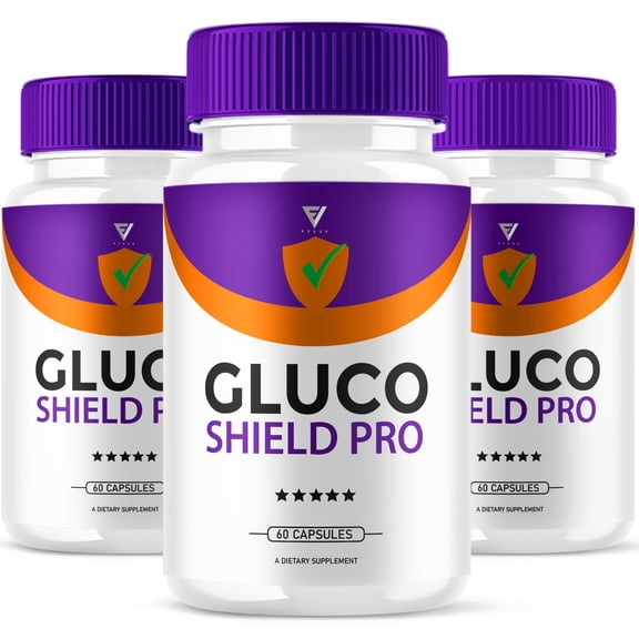 (3 Pack) Gluco Shield Pro Blood Support Supplement GlucoShield (180 Capsules)