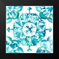 thumbnail image 2 of Zarris, Chariklia 12x12 Black Modern Framed Museum Art Print Titled - Meditation Tiles I, 2 of 5