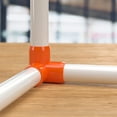 thumbnail image 7 of FORMUFIT 1/2" 3-Way Elbow Furniture Grade PVC Pipe Fittings, (13/16" Actual Socket ID), Orange, 10-Pack, 7 of 7