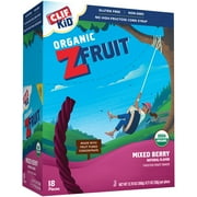 Clif Kid ZFruit Organic Mixed Berry Twisted Fruit Pouches, 0.17 Oz., 18 Count