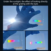 Multipurpose Visual Grating PET Diffraction Grating for Educational Experiments Scientific Research & Artistic Project