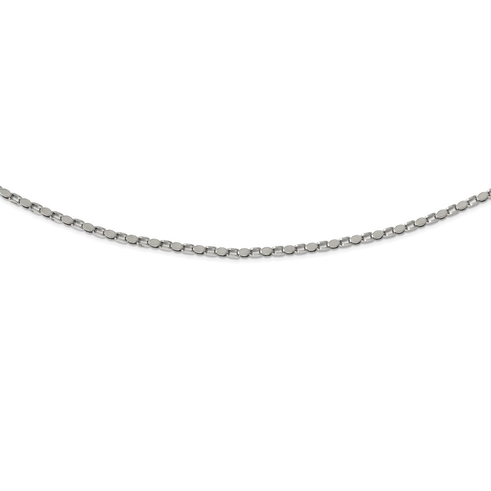 Solid Stainless Steel Multiple Links 22in Necklace Chain with Secure  Lobster Lock Clasp