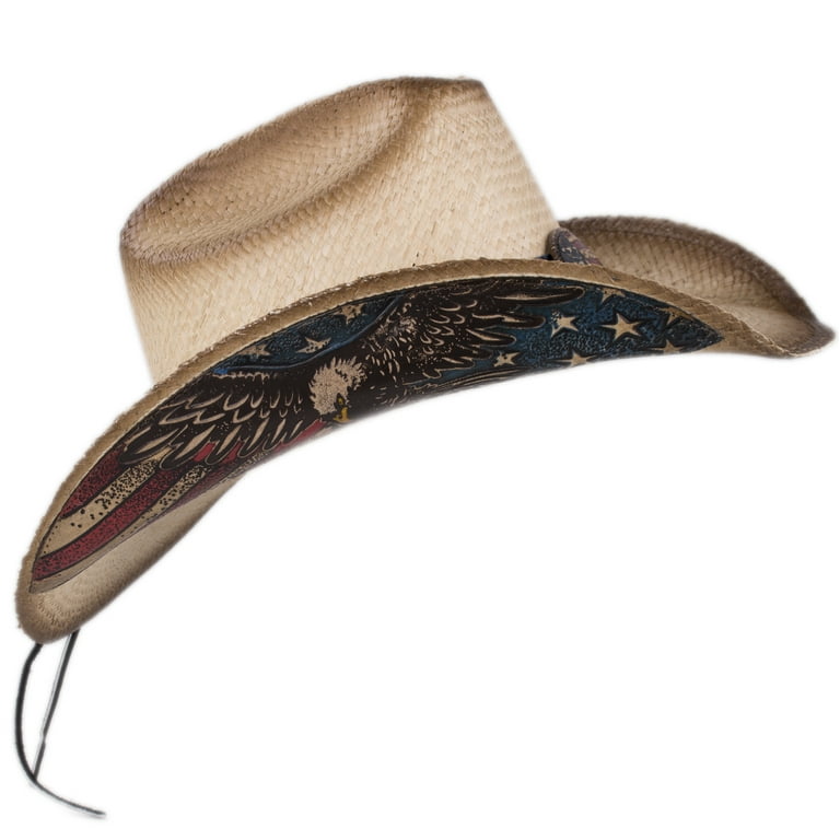Stampede Panama Straw Eagle American Citizen Cattleman