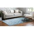 thumbnail image 3 of Rugs.com Lattice Trellis Collection Rug – 6' x 9' Blue Low-Pile Rug Perfect For Living Rooms, Large Dining Rooms, Open Floorplans, 3 of 9