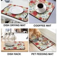 thumbnail image 4 of Washable Rubber Pioneer Dish Drying Mats For Kitchen Counter Home Large Coffee Bar Pad Accessories And Decor For Utensils Stemware 18''x24'', 4 of 6