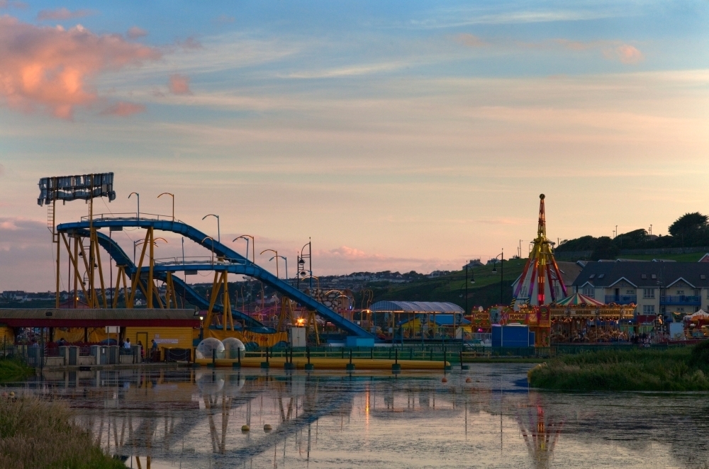 The Fairground ,Tramore, County Waterford, Ireland Poster Print (9 x 27