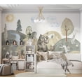 thumbnail image 4 of Kids Wallpaper Wall Mural - Valley With Animals, 4 of 5