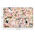thumbnail image 5 of Chihuahua and Flower Florals Flannel Non Slip Door Rugs,Washable Door Mats Indoor,Decorative Door Mats,Dirt-Resistant and Absorbent Doormat for Entrance,Bedroom,Kitchen,Bathroom,23.5x16in(60x40cm), 5 of 5