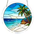 thumbnail image 1 of SIfdSeng My Items Acrylic Puzzle Style Colored Glass Style Hanging Featuring Unique Irregular Shapes As Home Art Which Can Be Installed on Windows, 1 of 8