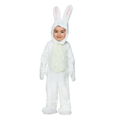 Toddler Open Face White Bunny Costume
