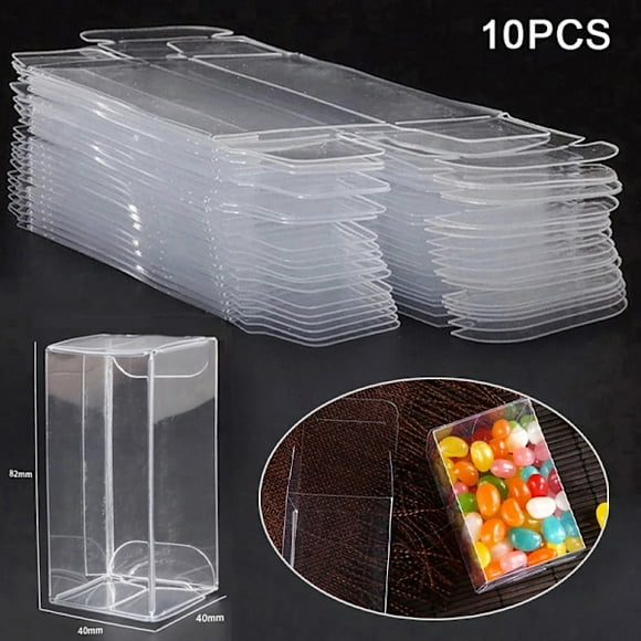 10pcs transparent model car protective boxes in PVC 10PCS