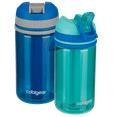 thumbnail image 2 of Cool Gear 2-Pack 18 oz System Leakproof Water Bottle, Textured Silicone Band with Sipper Lid, 2 of 9