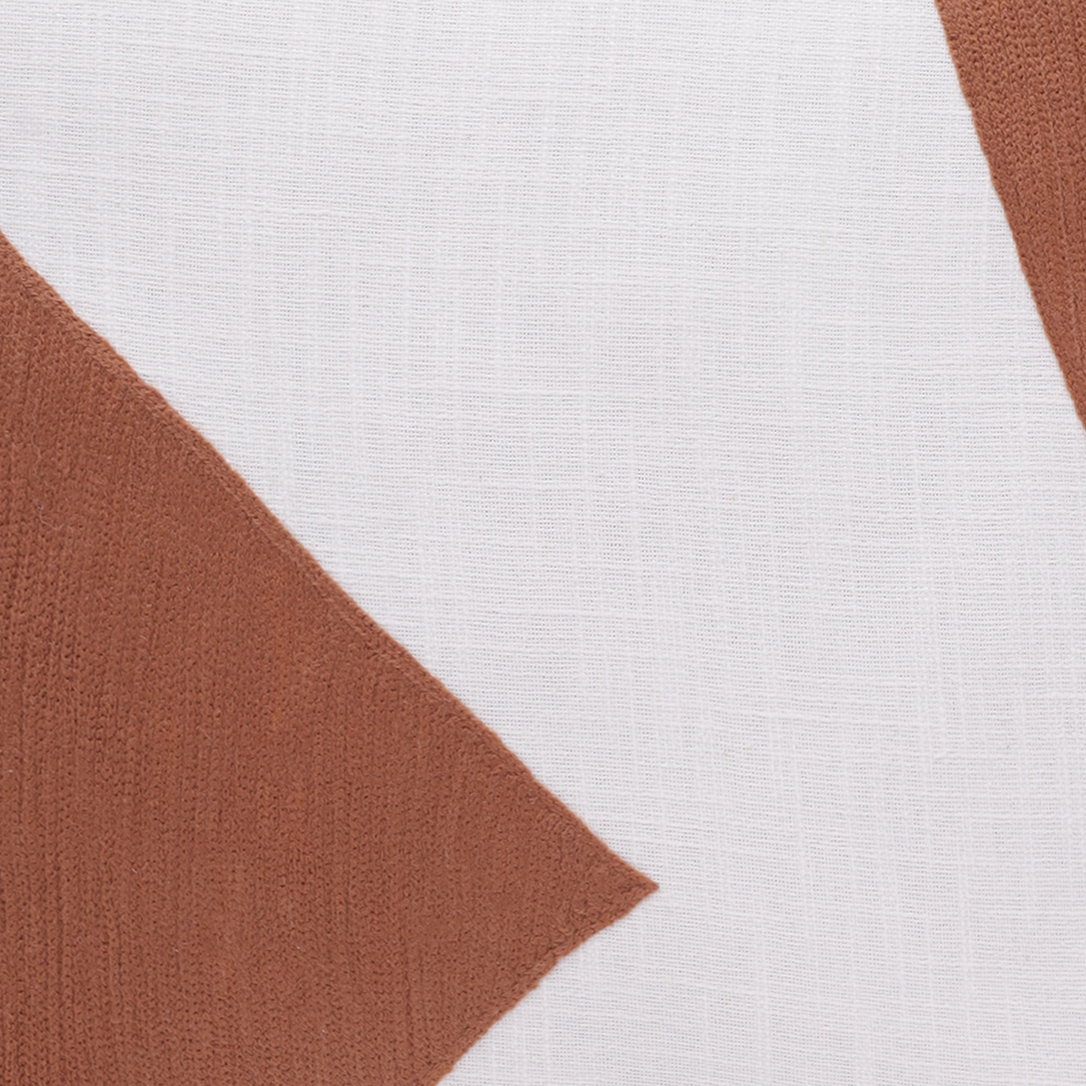 Harlow Hill Stacy Garcia Adobe/Ivory Abstract 20" x 20" Cotton Adult Decorative Feather Filled Pillow