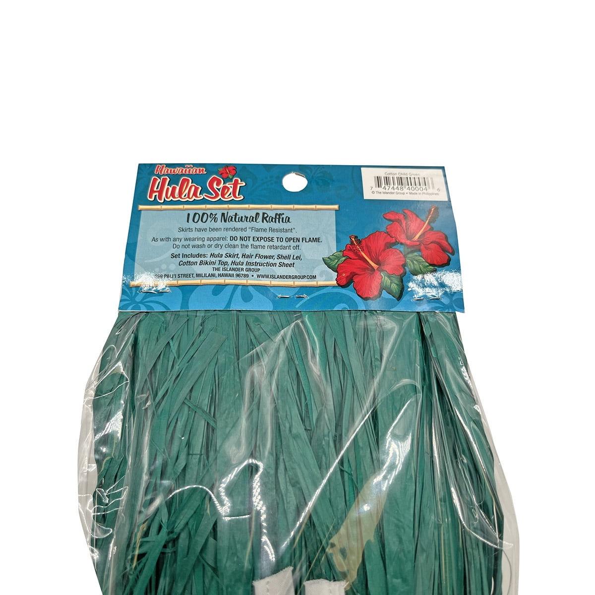 The Islander Group Green Child Hawaiian Hula Set